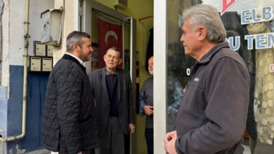 Karabük Belediye Başkanı Özkan Çetinkaya, mahalle ziyaretleri kapsamında Yeşil Mahalle