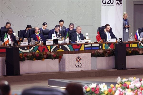 Cumhurbaşkanı Recep Tayyip Erdoğan, Güney Afrika’da düzenlenen G20 Liderler Zirvesi