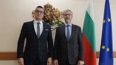 Bakanlıktan yapılan açıklamaya göre, Bulgaristan Ekonomi ve Sanayi Bakanı Dilov,