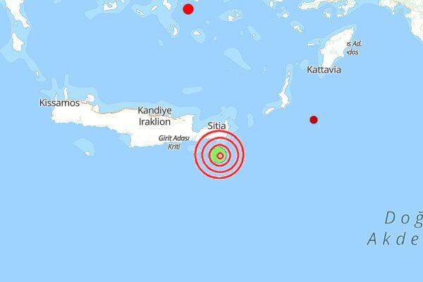 Boğaziçi Üniversitesi Kandilli Rasathanesi ve Deprem Araştırma Enstitüsü (KRDAE) verilerine