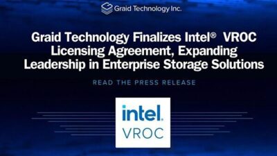 Graid Technology bugün, Intel Corporation ile gerçekleştirilen anlaşmayı başarılı şekilde