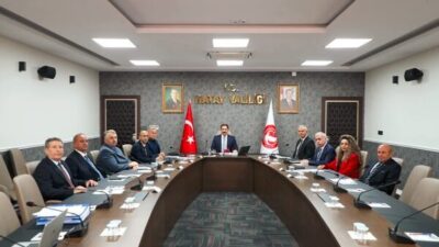 Hatay Valisi Mustafa Masatlı başkanlığında İl Toprak Koruma Kurulu Toplantısı