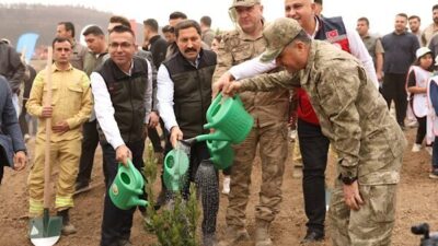 Hatay’da 11 Kasım Milli Ağaçlandırma Günü dolayısıyla düzenlenen Yeşil Vatan