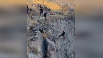 Kayseri Büyükşehir Belediyesi İtfaiye Daire Başkanlığı ekipleri, Talas ilçesi viyadük