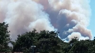 Orman Genel Müdürlüğü’nden yapılan açıklamada Kütahya’nın Domaniç ilçesindeki yangının kontrol