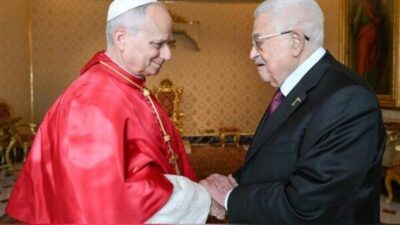 Papa XIV. Leo, Perşembe günü Filistin Devlet Başkanı Mahmud Abbas