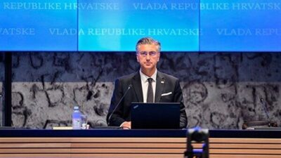 Hırvatistan Başbakanı Plenkovic, Bosna-Hersek Halklar Meclisi Eş Başkanı Dragan Covic