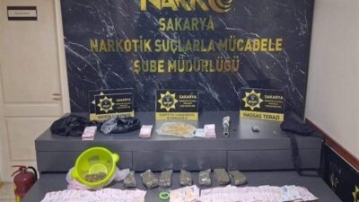 Sakarya Cumhuriyet Başsavcılığı koordinesinde, İl Emniyet Müdürlüğü Narkotik Suçlarla Mücadele
