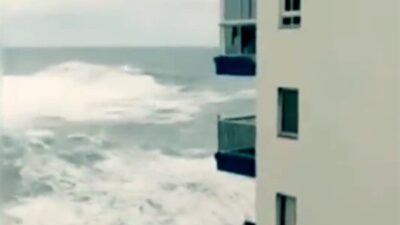 Cumartesi günü adayı çevreleyen deniz çalkantılı geçti ve Tenerife kıyıları