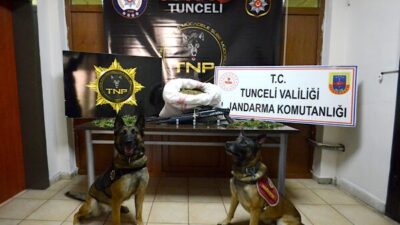 Tunceli İl Emniyet Müdürlüğü Narkotik Suçlarla Mücadele Şube Müdürlüğü ekiplerince,