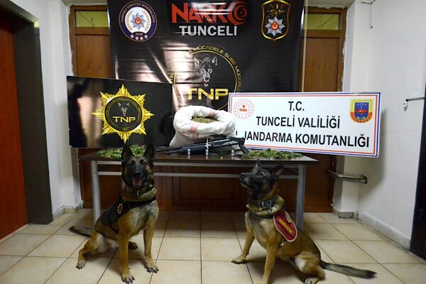 Tunceli İl Emniyet Müdürlüğü Narkotik Suçlarla Mücadele Şube Müdürlüğü ekiplerince,