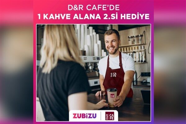ZUBİZU’dan okuma molalarına D&R Cafe’de kahve hediyesi Kasım ayı boyunca