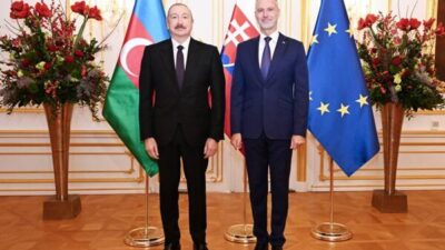Azerbaycan Cumhurbaşkanı Aliyev, Bratislava'da Slovak Cumhuriyeti Ulusal Konseyi Başkanı Richard