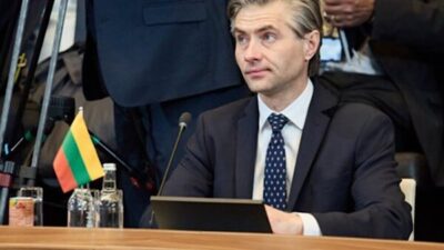 Litvanya Dışişleri Bakanı Kestutis Budrys, Brüksel’de Avrupa Parlamentosu Başkanı Roberta