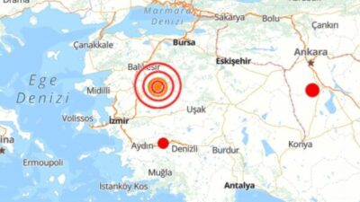 Boğaziçi Üniversitesi Kandilli Rasathanesi ve Deprem Araştırma Enstitüsü (KRDAE) verilerine