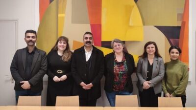 Diyarbakır Büyükşehir Belediyesi Eş Başkanları Serra Bucak ve Doğan Hatun,