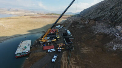 ASKİ, Çamlıdere Barajı’nda su alma yapısının altındaki yaklaşık 100 milyon