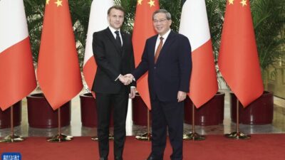 Çin Başbakanı Li Qiang, Çin’e resmi ziyarette bulunan Fransa Cumhurbaşkanı