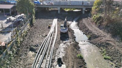 İmalatına başlanan bin 200 metrelik yeni kanalizasyon hattı sayesinde bölgedeki