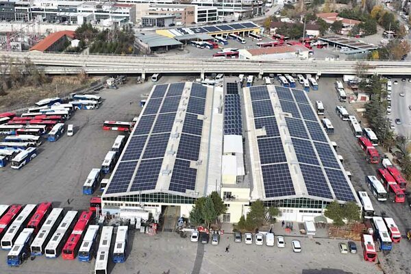 EGO Macunköy Atölyeleri’ne Güneş Enerjisi Santrali kurdu Ankara Büyükşehir Belediyesi (ABB) bünyesinde faaliyet gösteren EGO Genel Müdürlüğü