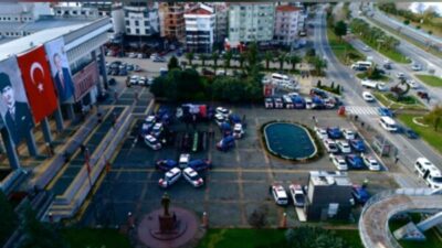 Gerçekleştirilen törene Giresun Valisi Mehmet Fatih Serdengeçti, il protokolü, emniyet