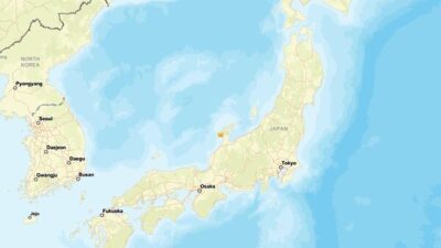 Amerika Birleşik Devletleri Jeoloji Araştırmaları Kurumu’nun (USGS) verilerine göre, Japonya'da