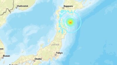 Amerika Birleşik Devletleri Jeoloji Araştırmaları Kurumu’nun (USGS) verilerine göre, Japonya'da