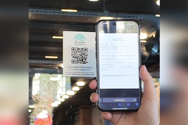 Nilüfer Belediyesi, işyeri ruhsat süreçlerinde şeffaflığı artırmak için QR kod