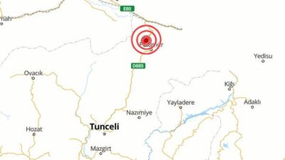 Boğaziçi Üniversitesi Kandilli Rasathanesi ve Deprem Araştırma Enstitüsü (KRDAE) verilerine