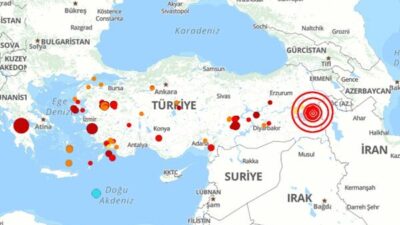 Boğaziçi Üniversitesi Kandilli Rasathanesi ve Deprem Araştırma Enstitüsü (KRDAE) verilerine